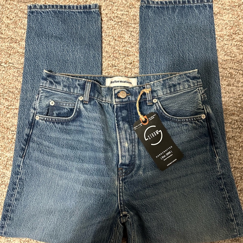 Reformation Blue Denim Jeans